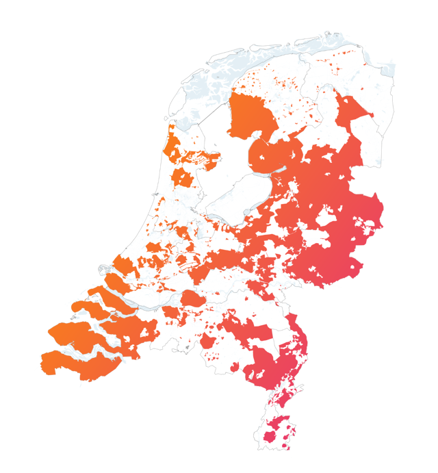 Kaart van Nederland