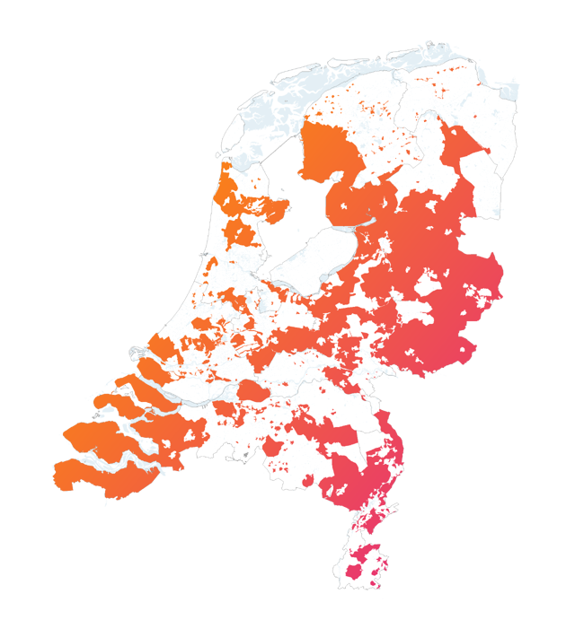 Kaart van Nederland